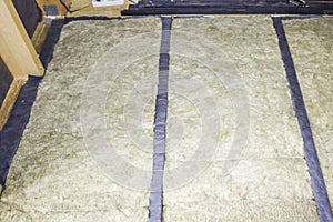 Thermal insulation of the floor in the frame house