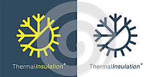 Thermal insulation icon