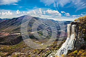 Thermal Mineral Spring Hierve el Agua, natural rock formations i