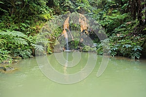 Thermal pool Caldeira Velha, Sao Miguel island