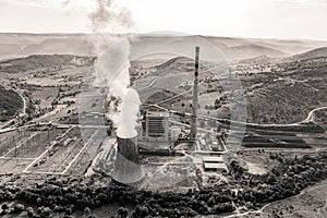 Thermal power plant aerial