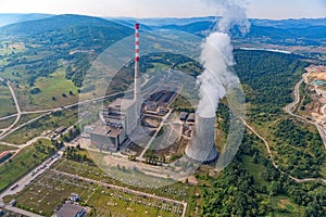 Thermal power plant aerial