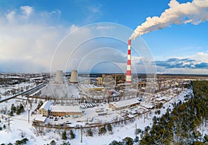 Thermal power plant in Kiev. Ukraine