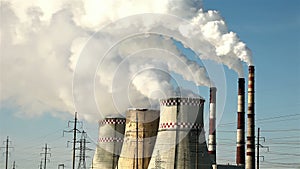 Thermal power plant, time-lapse