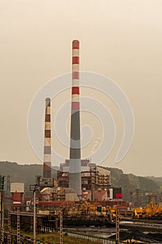Thermal power station of Abono in Asturias. photo