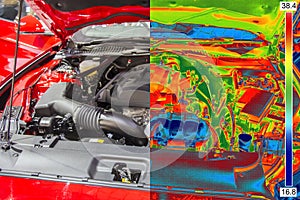 Thermal and real Image