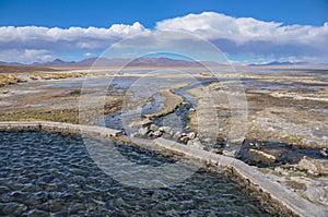 Thermal station in Sur Lipez, South Bolivia