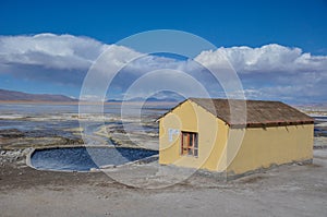 Thermal station in Sur Lipez, South Bolivia