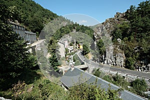 Thermal village in Pyrenees