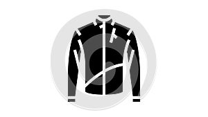 thermals motorcycle glyph icon animation