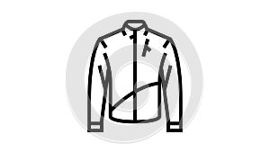 thermals motorcycle line icon animation