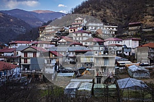 Thermes is a mountainous Pomak village in Xanthi, Greece photo