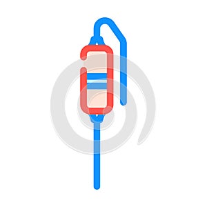 thermistor electronic component color icon vector illustration photo