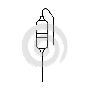 thermistor electronic component line icon vector illustration