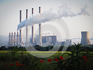 Thermo electric power plant in Turceni, Romania