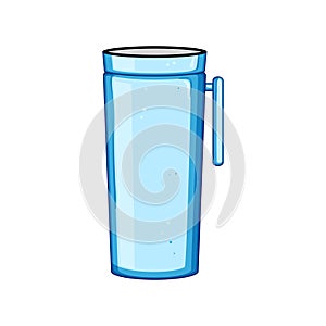 thermo thermos cup cartoon vector illustration