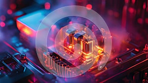 Thermoelectric Module for Quantum Computing Cooling System Illustration