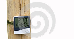 Thermohygrometer instrument for measuring temperature and relative humidity