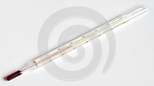 A thermometer in Celsium scale