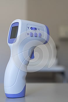 Thermometer Gun Isometric Medical Digital Non-Contact Infrared Sight Handheld Forehead Readings. Temperature Measurement Device