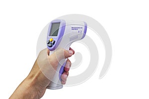 Thermometer Gun Isometric Medical Digital Non-Contact Infrared Sight Handheld Forehead Readings. Temperature Measurement Device