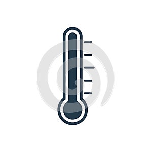 Thermometer icon isolated on white background. Medical device vector