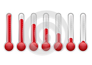 Thermometer icon vector photo