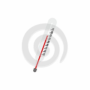 Thermometer icon. Vector design isolated on white background