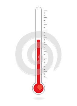 Thermometer icon, vector illustion flat design style.