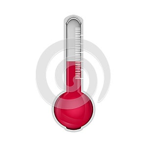 Thermometer isolated on white background.