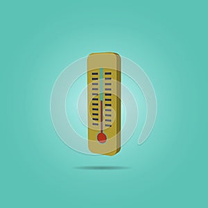 Thermometer isometric icon. Simple color vector of science icons for ui and ux, website or mobile application