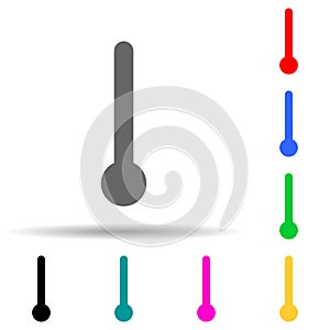thermometer multi color style icon. Simple thin line, outline vector of web icons for ui and ux, website or mobile application
