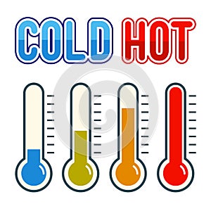 Thermometer Symbol Hot And Cold