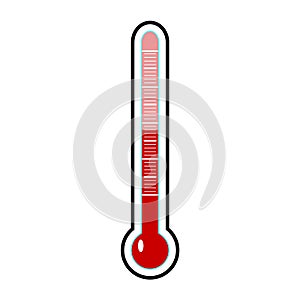 Thermometer template vector