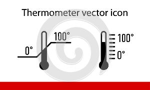 Thermometer vector icon