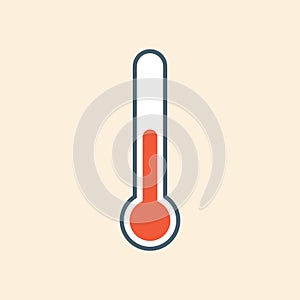 thermometer. Vector illustration decorative design photo