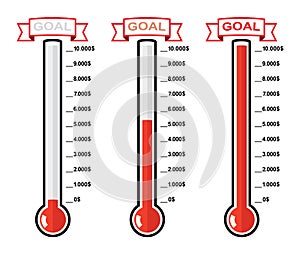 thermometers. vector photo