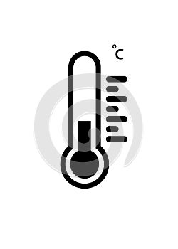 Thermometers measuring. heat and cold, vector illustration icon. Thermometer equipment showing hot or cold weather