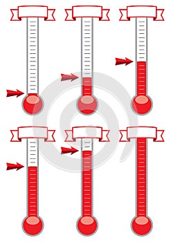 thermometers, vector