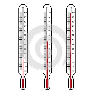 Thermometers Vector illustration photo