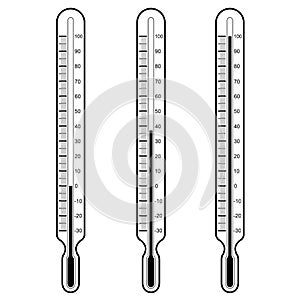 Thermometers Vector illustration photo
