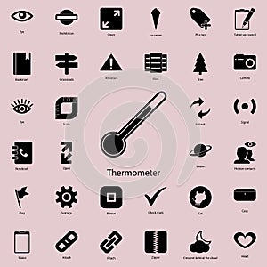 thermometry icon. Detailed set of minimalistic icons. Premium graphic design. One of the collection icons for websites, web desig photo