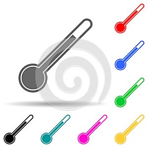 thermometry multi color style icon. Simple thin line, outline vector of web icons for ui and ux, website or mobile application photo