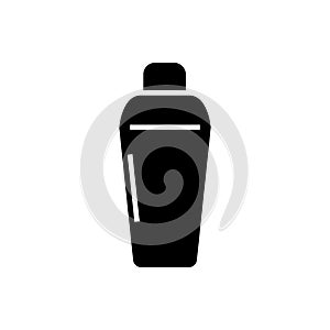 Thermos icon, vector illustration, black sign on isolated background