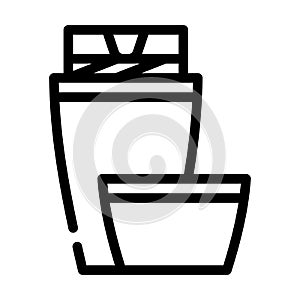 thermos tool line icon vector illustration black