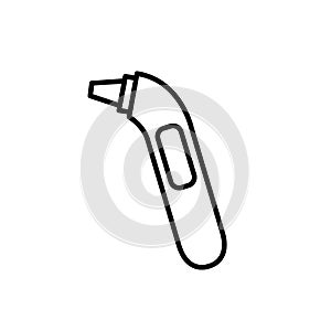 Thermoscan line icon, vector illustration