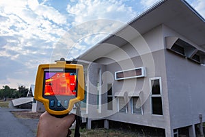 Thermoscanthermal image camera, Industrial equipment used for checking the internal temperature of the machine for preventive