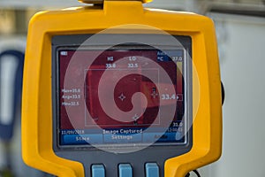 Thermoscanthermal image camera, Scan to the breaker for temp c