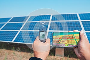 Thermoscanthermal image camera, Scan to the solar panel for temp check and show video real-time send to the telephone by wifi or