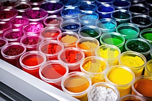 thermosensitive pigments on a laboratory desk